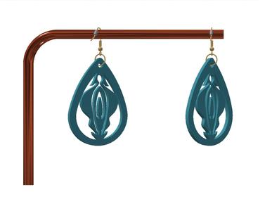 Naughty keychain / earrings
