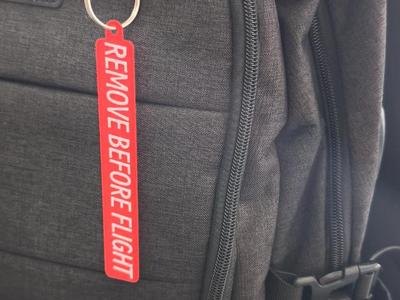 Keychain Remove before Flight