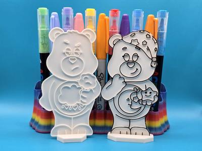 Care Bear Emotion DIY Coloring No Ams Fun Gift