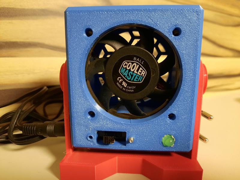 Fume extractor for little old fans