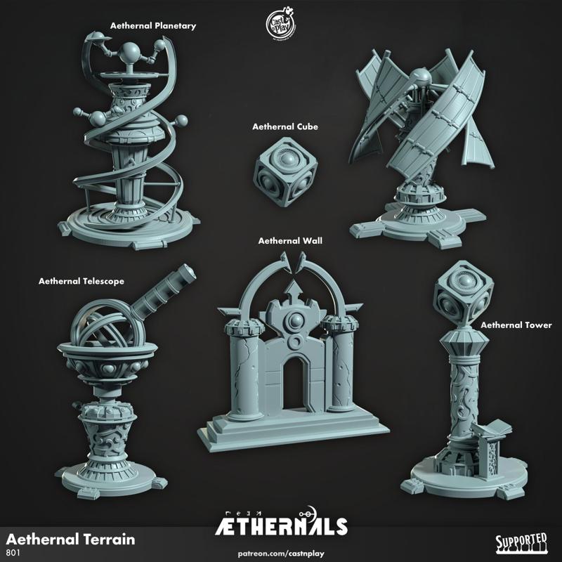 Aethernal Terrain (Pre-Supported) | Cast n Play