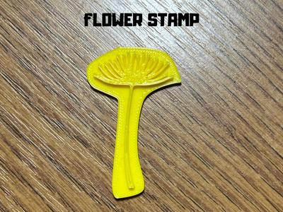 Flower stamp design 