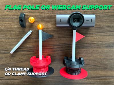 Mario flag pole web cam stand switch 2