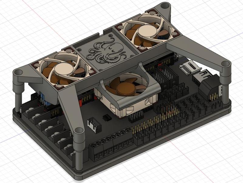 Octopus Pro DIN Rail Fan Mount