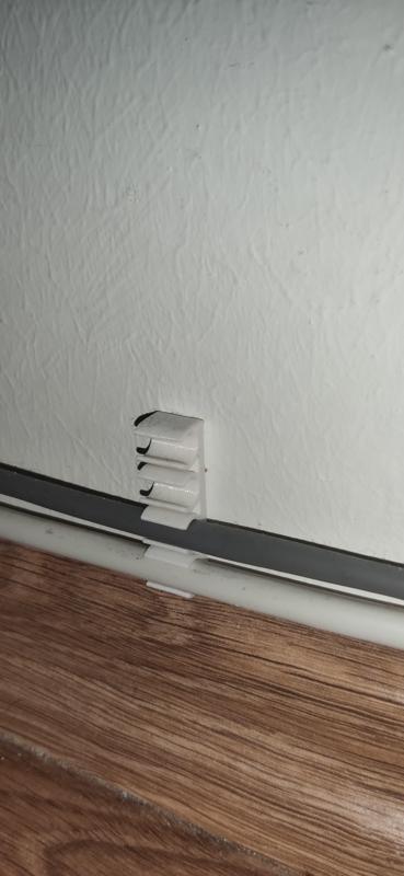 Clip to wall - Speaker cable, UTP, USB, Ethernet, power plug ...