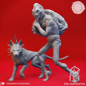 Grinch + Max - Tabletop Miniatures (Pre-Supported)