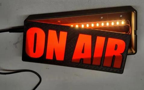 On Air sign, dual color, single extruder