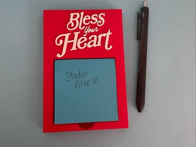 Bless Your Heart Sticky Note Holder