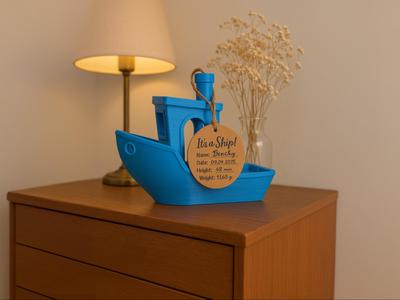 Newborn Baby Benchy Sign Plaque