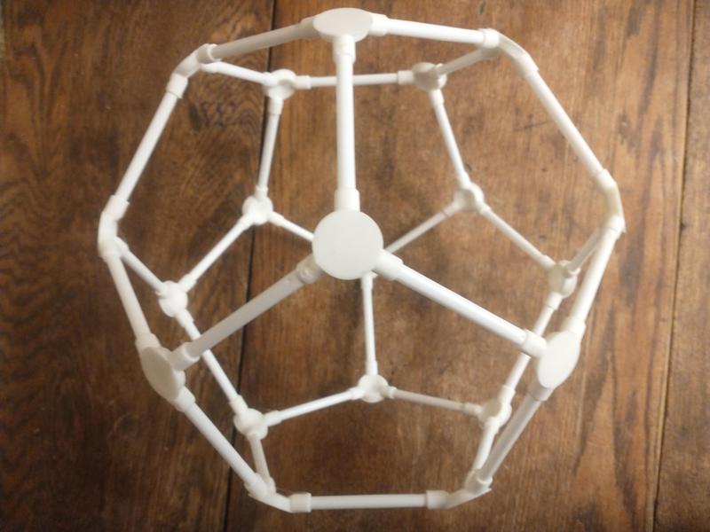 Straw Dodecahedron Connector
