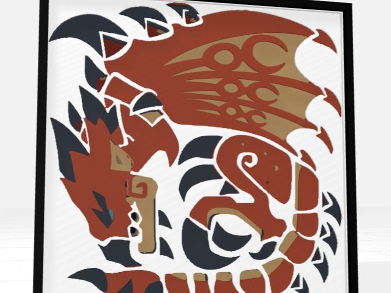 Rathalos Shadowbox