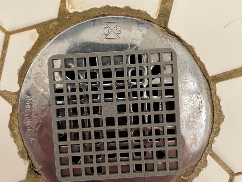 Shower Drain Hair Catcher Metal Square Shape