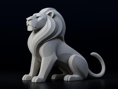 Lion sculpture