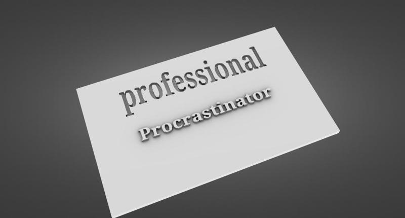 Professional Procrastinator card