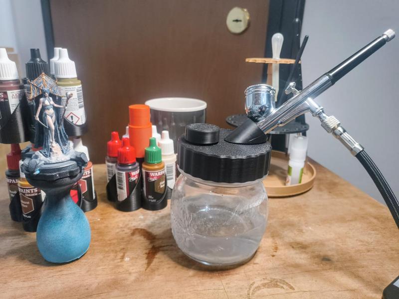 airbrush cleaning pot (for bormioli jars)