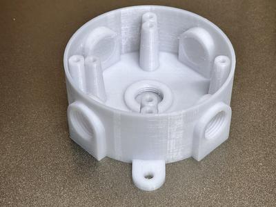 Four (4) Inch Round Electrical Junction Box Remixed
