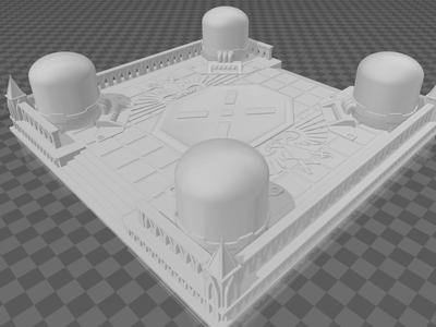 Imperial Landing Pad Tabletop Wargaming Terrain 