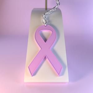 Pink October Keychain 