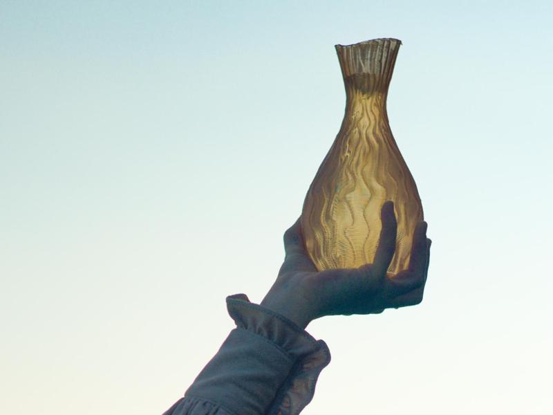 Watertight Vase ! Vertical Water ripples 0.8mm