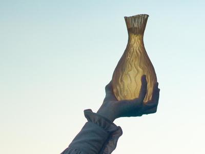 Watertight Vase ! Vertical Water ripples 0.8mm