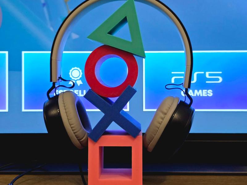 PlayStation Symbols Headset Headphone Holder 