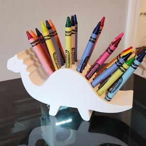 Stegosaurus Crayon Holder