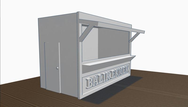 scale balık ekmek stand
