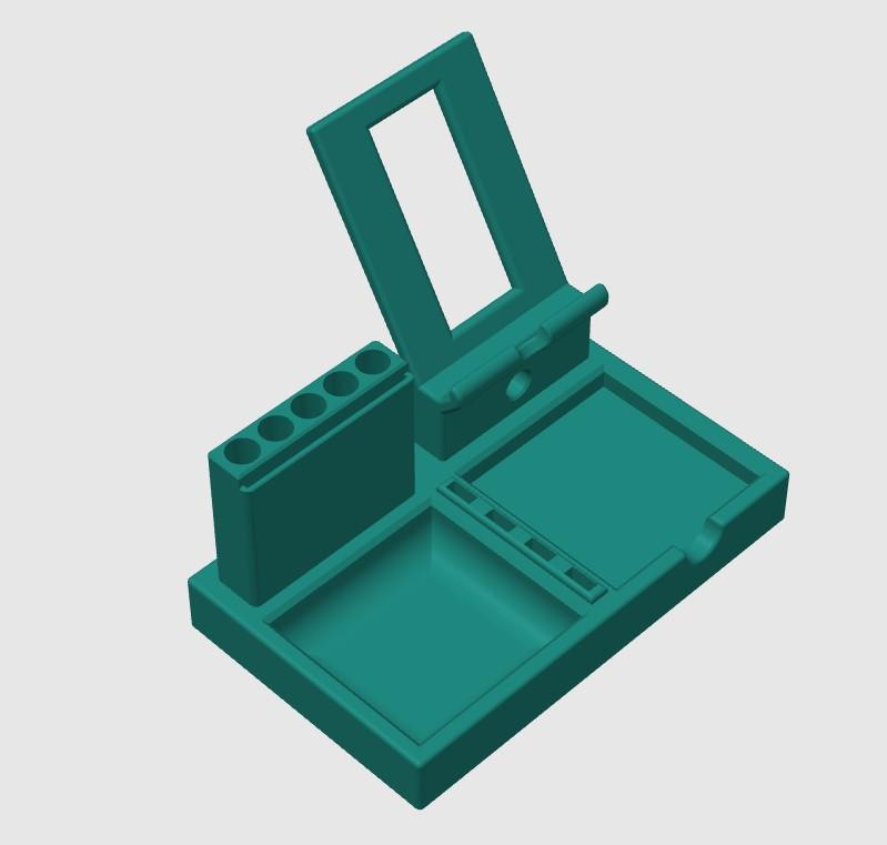 Desktop Organizer With Phone Stand