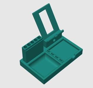 Desktop Organizer With Phone Stand