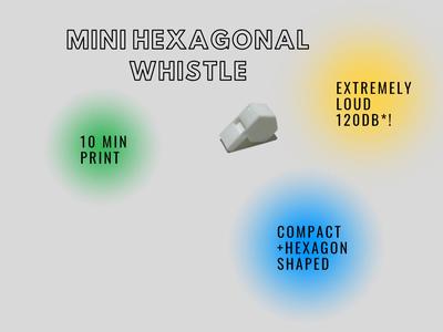 Extremely Loud Mini Hexangonal Whistle