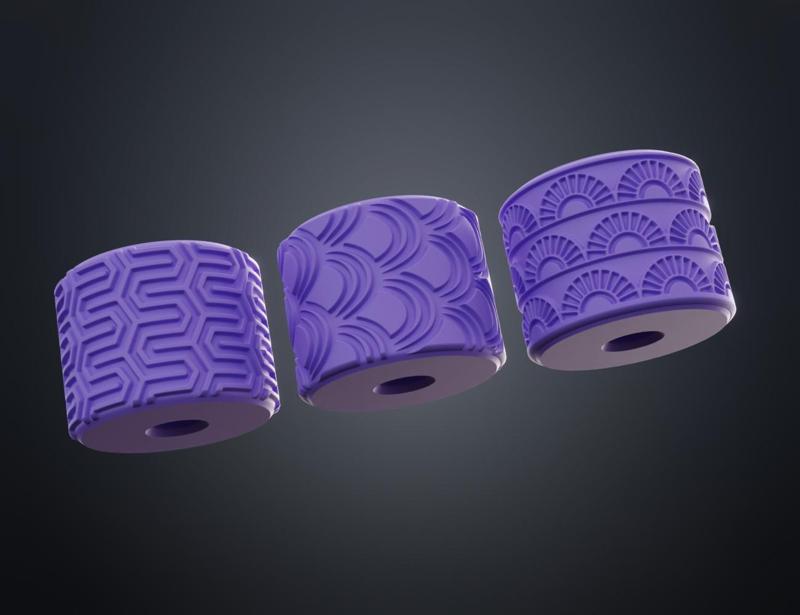 Texture Rollers Art Deco middle Vol.4 (10-12)