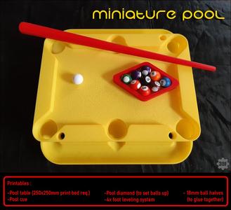 Miniature Pool - (250x250mm print bed req.)
