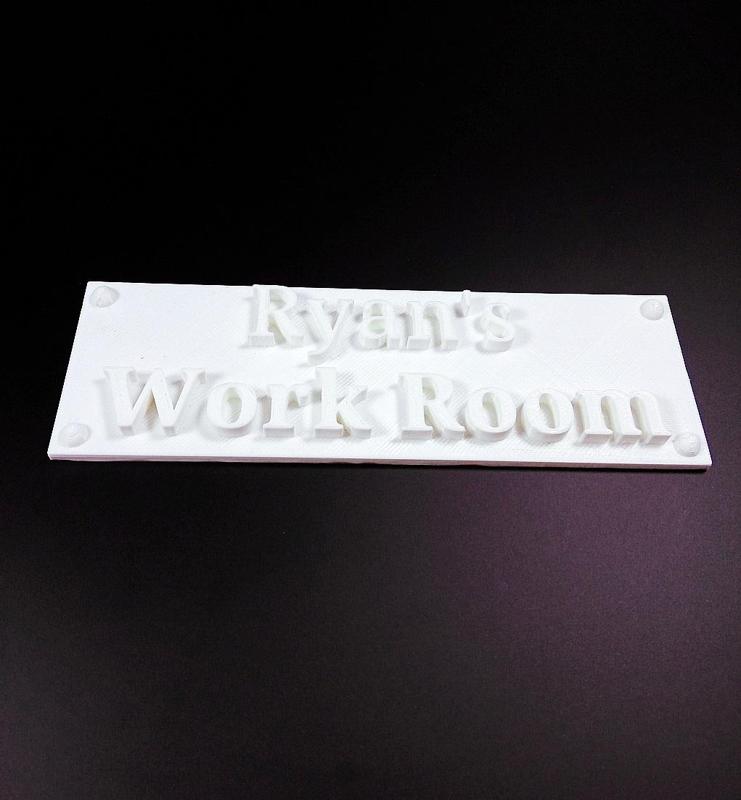 Work Room Sign