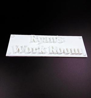 Work Room Sign