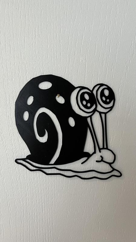 Gary The Snail Wall Art (Sponge Bob)