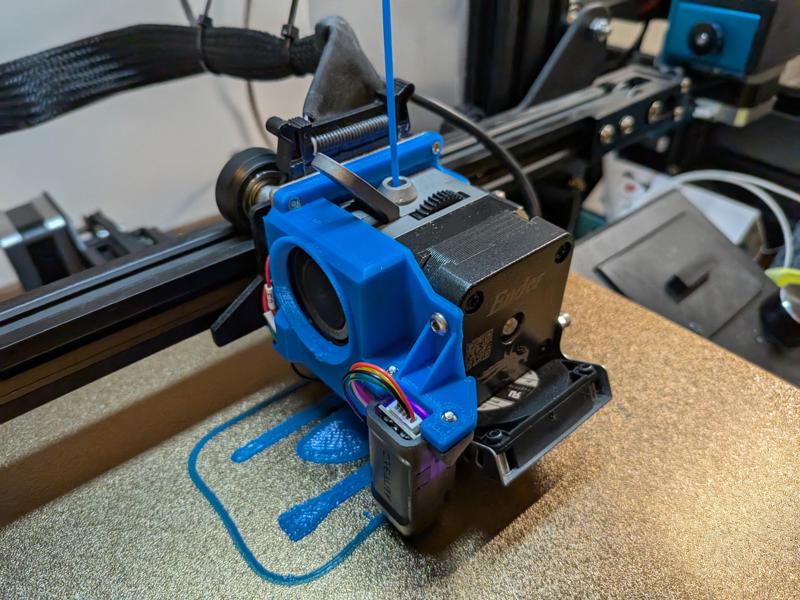 Sprite Extruder Housing with Heatset Inserts