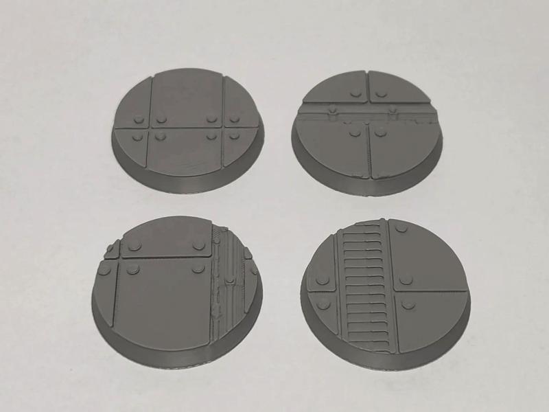 32mm Miniature Model Bases - Industrial - Pack 2