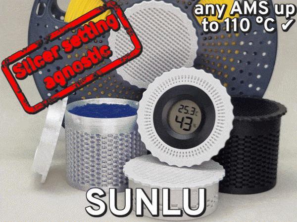 No Spill SUNLU V2 spool silica desiccant drybox