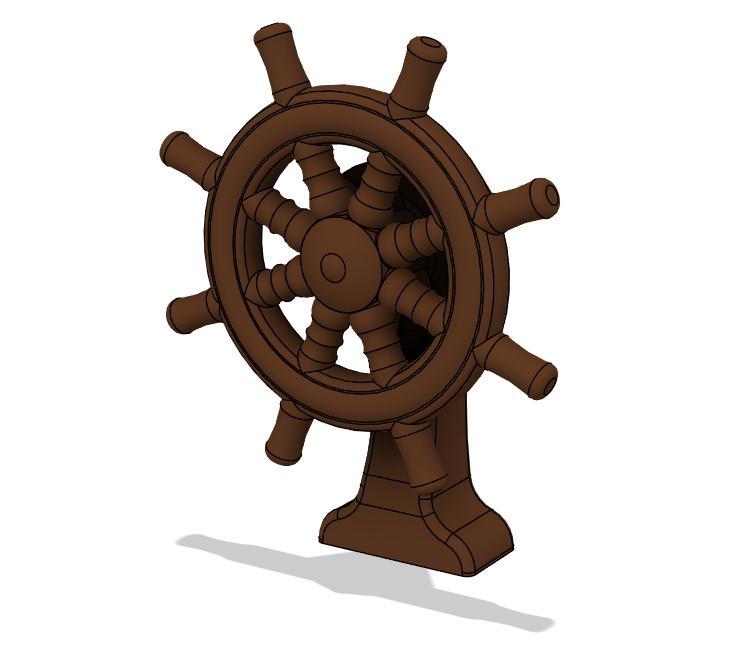 DnD Ship Helm (Spinnable)