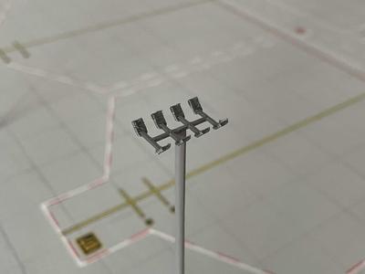 1:200 Flood Light for Model Airports