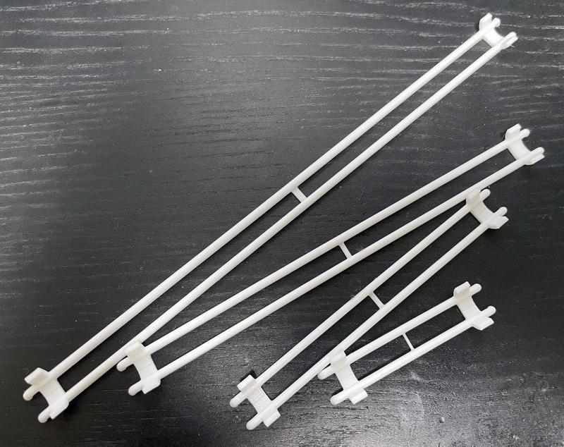 Straight Rails -  1~3mm Longer Version for Steeper Slope