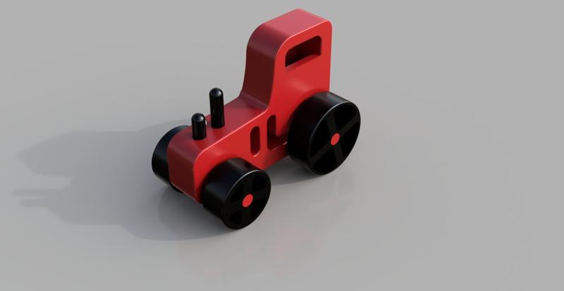 Farm Fun Tractor: DIY Glue-Together Toy Tractor