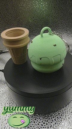 Ice Cream Container Bag Charm