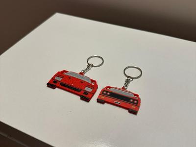 Ferrari F40 Double Sided Keychain
