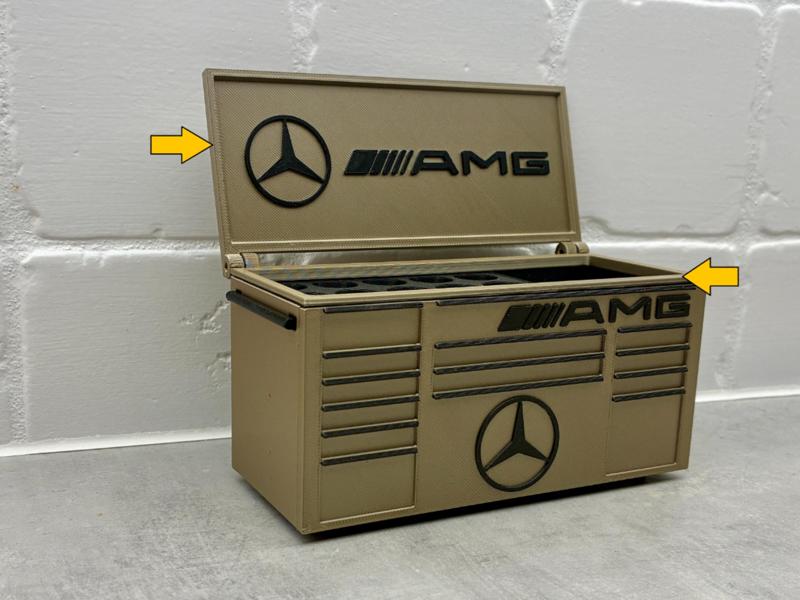 Lid - Mercedes AMG Inspired Toolbox desk organizer