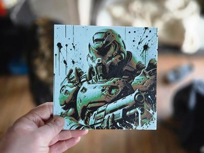 Graffiti Doom Slayer Hueforge