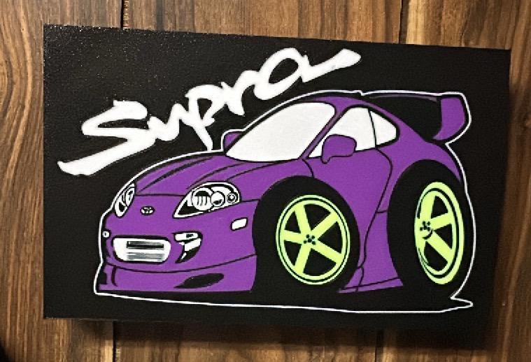 mk4 toyota supra cartoon lightbox