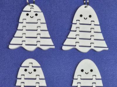 Articulated Kawaii Ghosts | Halloween flexi fidget toys / keychains