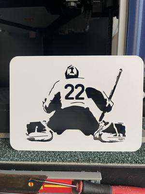 Hockey Goalie - Template Stencil for drawing and painting