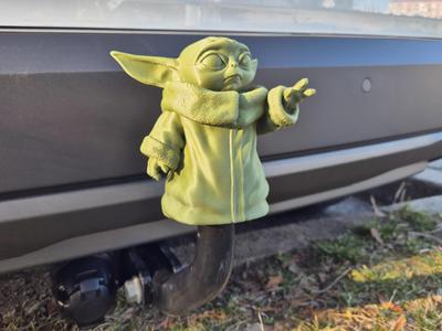 Baby Yoda Hitch ball cover